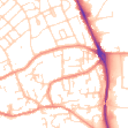 Daytime road noise heatmap for HU17 0QN