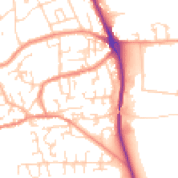Daytime road noise heatmap for HU17 0RX