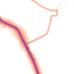 Daytime road noise heatmap for HU17 0SA
