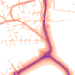 Daytime road noise heatmap for HU17 0TQ