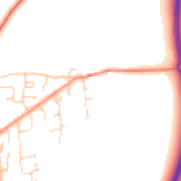 Daytime road noise heatmap for HU17 5AF