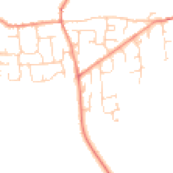 Daytime road noise heatmap for HU17 5ND