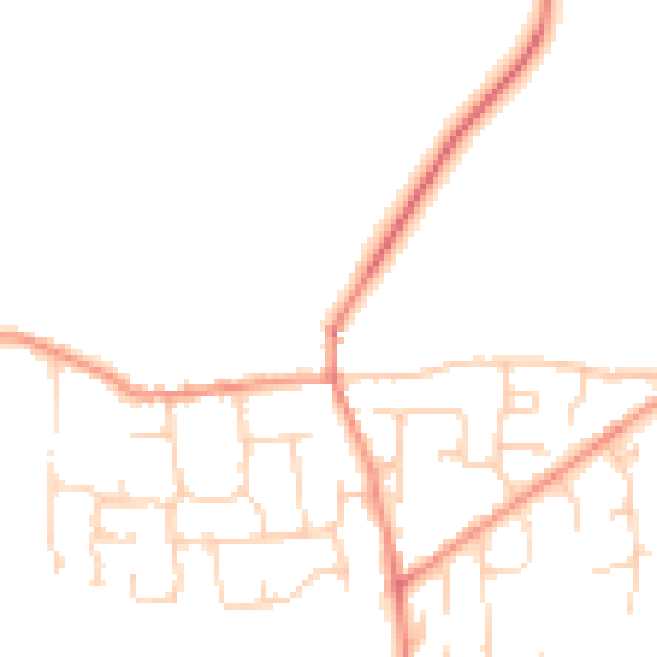 Daytime road noise heatmap for HU17 5NF