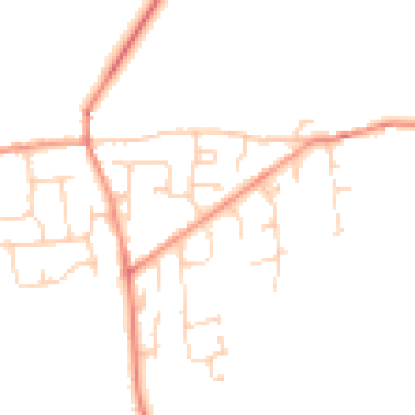 Daytime road noise heatmap for HU17 5NL