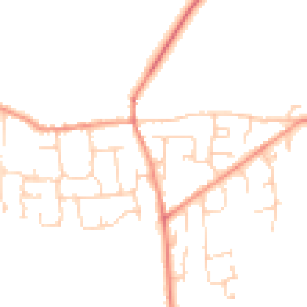 Daytime road noise heatmap for HU17 5NX