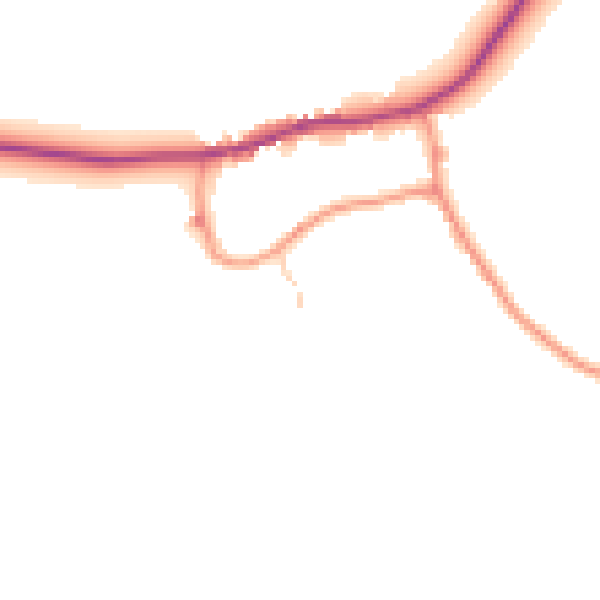 Daytime road noise heatmap for HU17 5PP
