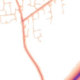 Daytime road noise heatmap for HU17 5QE