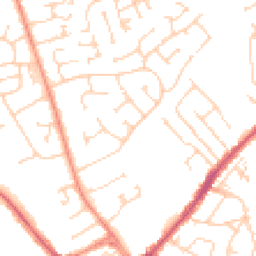 Daytime road noise heatmap for HU17 7BN