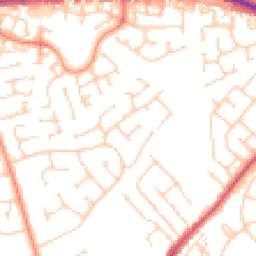 Daytime road noise heatmap for HU17 7ET