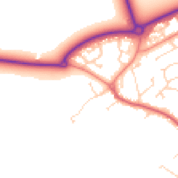 Daytime road noise heatmap for HU17 7EU