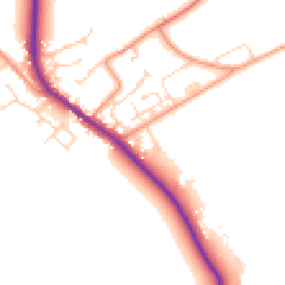 Daytime road noise heatmap for HU17 7FE
