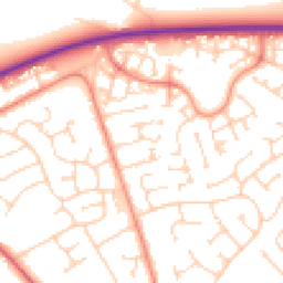 Daytime road noise heatmap for HU17 7JQ