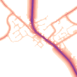 Daytime road noise heatmap for HU17 7JW