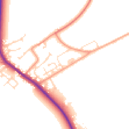 Daytime road noise heatmap for HU17 7LE