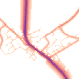Daytime road noise heatmap for HU17 7LL