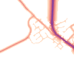 Daytime road noise heatmap for HU17 7LY