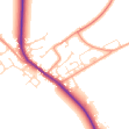 Daytime road noise heatmap for HU17 7NA