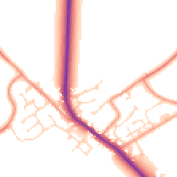Daytime road noise heatmap for HU17 7ND