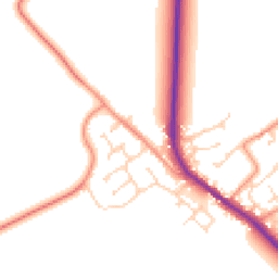 Daytime road noise heatmap for HU17 7NH