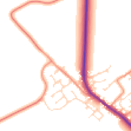 Daytime road noise heatmap for HU17 7NL