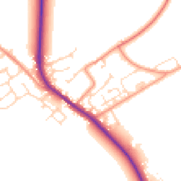 Daytime road noise heatmap for HU17 7NP