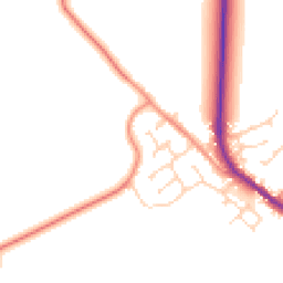 Daytime road noise heatmap for HU17 7NW