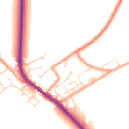 Daytime road noise heatmap for HU17 7PA