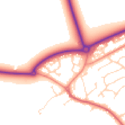 Daytime road noise heatmap for HU17 7SW