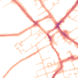 Daytime road noise heatmap for HU17 8DA