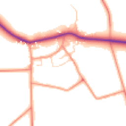 Daytime road noise heatmap for HU17 8QL
