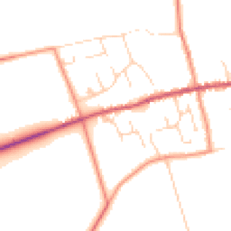 Daytime road noise heatmap for HU17 8TL