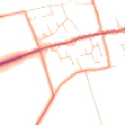 Daytime road noise heatmap for HU17 8TY