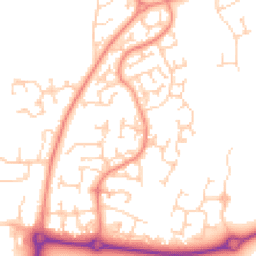 Daytime road noise heatmap for HU17 8UZ