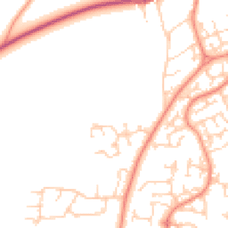 Daytime road noise heatmap for HU17 8WT