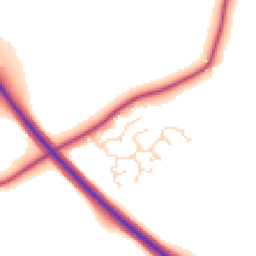 Daytime road noise heatmap for HU17 8XX