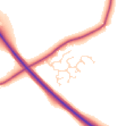Daytime road noise heatmap for HU17 8XY