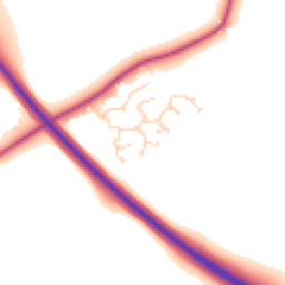 Daytime road noise heatmap for HU17 8YD
