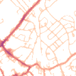 Daytime road noise heatmap for HU17 9AL