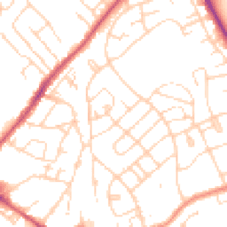 Daytime road noise heatmap for HU17 9DJ
