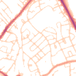 Daytime road noise heatmap for HU17 9DT