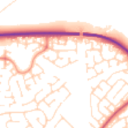 Daytime road noise heatmap for HU17 9GL