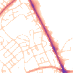 Daytime road noise heatmap for HU17 9NT