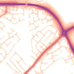Daytime road noise heatmap for HU17 9RD
