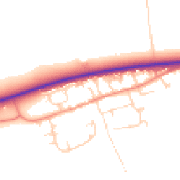 Daytime road noise heatmap for HU17 9RL