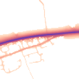 Daytime road noise heatmap for HU17 9RR