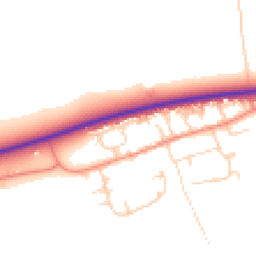 Daytime road noise heatmap for HU17 9RW