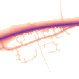 Daytime road noise heatmap for HU17 9RZ