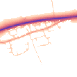 Daytime road noise heatmap for HU17 9SF