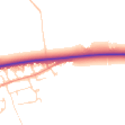 Daytime road noise heatmap for HU17 9SH