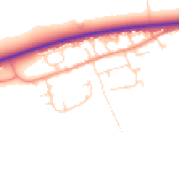 Daytime road noise heatmap for HU17 9SY